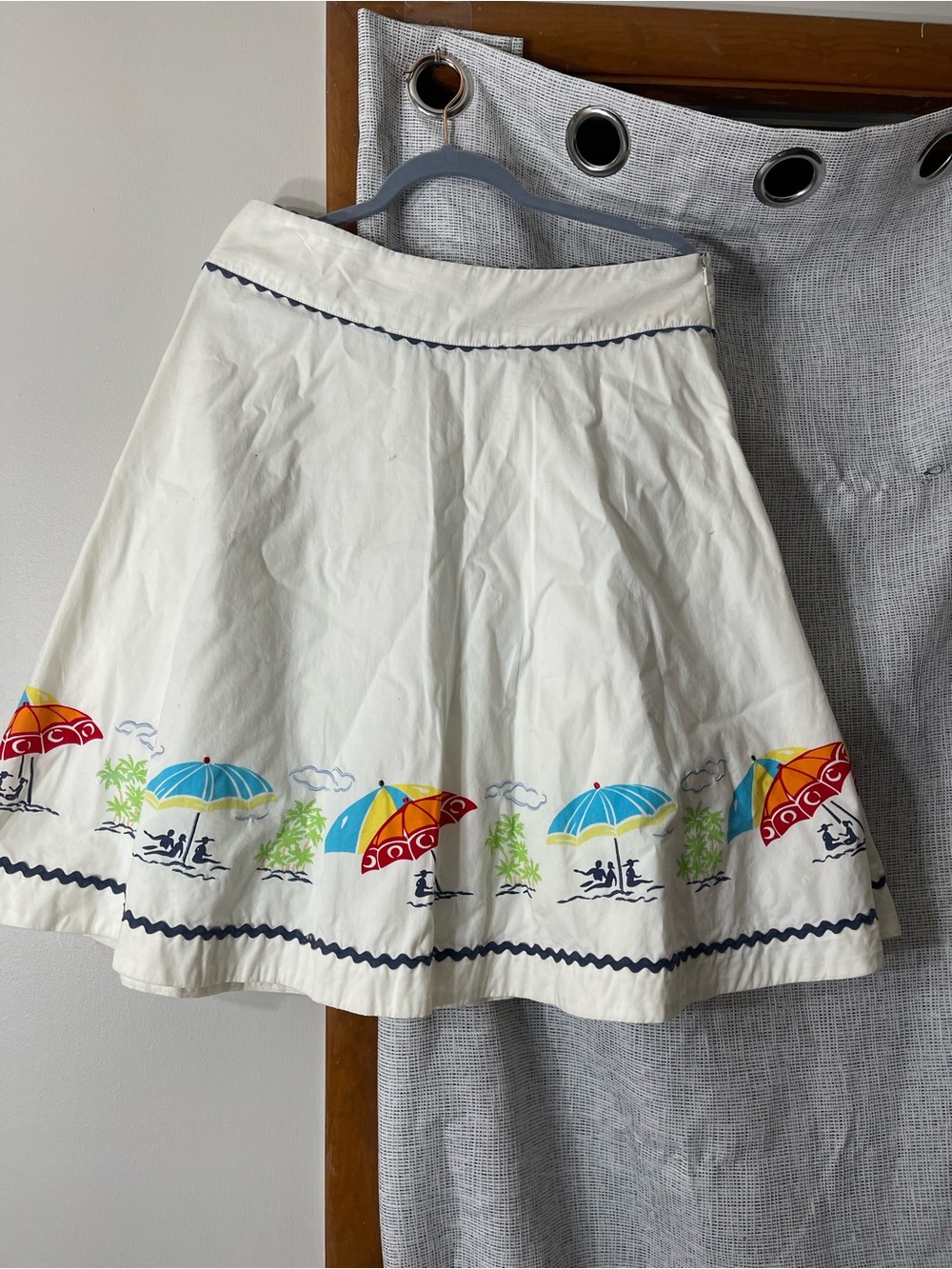 VTG Liz Claiborne Beach Umbrella Skirt Sz
10 poplin Retro Coastal Preppy IT Girl - Picture 2 of 10